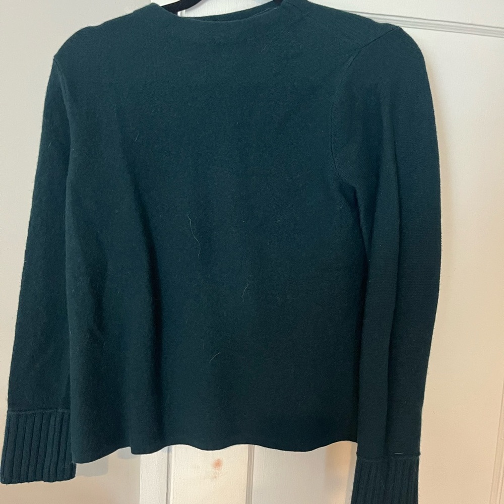 Club Monaco dark teal Sweater with Ribbed Cuffs